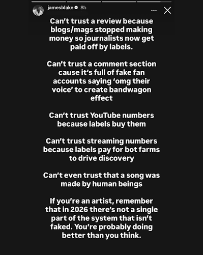 James Blake Says The Industry Is Rigged. Most Independent Artists Already Knew That. cover